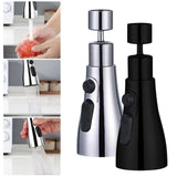 AquaGlide MotionTap – 720° Swivel Kitchen Tap Extender | 3-Mode Spray & Full Sink Coverage