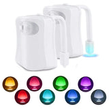 GlowWave Motion Toilet Light – RGB LED Bathroom Night Light | Smart Sensor Toilet Illumination