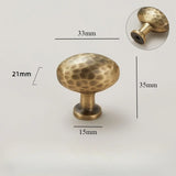 Atelier Forge Hammered Brass Handles – Vintage Bronze Cabinet Pulls | Artisan Furniture Hardware