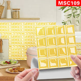 MosaicGlow Peel & Stick Tiles – 3D Waterproof Wall Stickers | Decorative PVC Mosaic Panels for Kitchens & Bathrooms