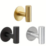 StickMount Adhesive Wall Hooks – Stainless Steel No-Drill Towel & Robe Holder | Modern Space-Saving Storage