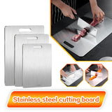 PureSteel Pro 316 Stainless Steel Cutting Board – Double-Sided Food Prep Board | Hygienic Chopping Surface | Heavy-Duty Kitchen & Dough Board