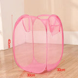 AeroFold Mesh Laundry Hamper – Foldable Portable Storage Basket | Breathable Space-Saving Design