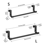 DoorNest Over-Cabinet Towel Rail – Stainless Steel Kitchen Hanging Rack | No-Drill Storage Organiser