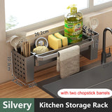 SinkMate Kitchen Sink Organiser – ABS Sponge & Draining Rack | Compact Countertop Storage Solution
