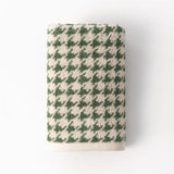 Maison Échelon Houndstooth Cotton Face Towel – Luxury Jacquard Hand Towel | Soft Vintage Bathroom Linen