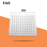 AquaVera Ceiling Rain Shower Head – Ultra-Thin Stainless Steel Rainfall System | Luxury High-Pressure Bathroom Shower