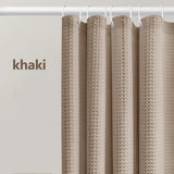 Veloura WaffleSpa Shower Curtain – Waterproof Textured Bathroom Curtain with Mold-Resistant Finish | Luxury Hotel-Style Bathroom Upgrade
