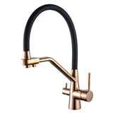 PureStream 3-Way Kitchen Mixer Tap – Filtered Water Faucet | 360° Swivel Hot & Cold Sink Mixer