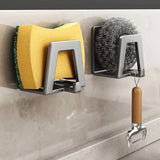 SteelNest Adhesive Organiser – 304 Stainless Steel Sponge & Towel Holder | No-Drill Wall Storage Rack