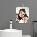 ClearMist Fog-Free Shower Mirror – Portable Acrylic Bathroom Mirror | Suction & Hook Mount Design
