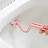 Cleanova EdgeSweep Toilet Brush – Curved Deep-Clean Bathroom Brush with Ergonomic Handle | Precision Rim & Corner Cleaner