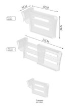 ChillGrid Adjustable Fridge Divider Set – Telescopic Refrigerator Organisers | 4-Piece Storage Separator Kit