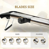 SliceCraft Precision Mandoline – Adjustable Stainless Steel Vegetable Slicer | Professional Food Prep Cutter