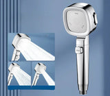 HydroVibe Square Shower Head – High-Pressure Handheld Spray System | Water-Saving Adjustable Bathroom Shower