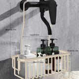 AeroVault Adhesive Shower Shelf – Rustproof Aluminium Bathroom Caddy | Drill-Free Wall Storage Basket