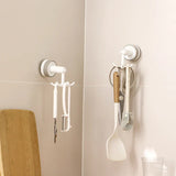 Velmora FlexiClaw 6-Arm 360° Rotating Suction Hook – No-Drill Multifunctional Wall & Cabinet Organiser | Space-Saving Bathroom, Kitchen & Bedroom Storage