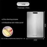 PureSteel Pro 316 Stainless Steel Cutting Board – Double-Sided Food Prep Board | Hygienic Chopping Surface | Heavy-Duty Kitchen & Dough Board