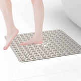 AquaGrip Non-Slip Shower Mat – Quick-Drain PVC Bath Safety Mat | Secure Suction Grip Design