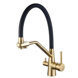 PureStream 3-Way Kitchen Mixer Tap – Filtered Water Faucet | 360° Swivel Hot & Cold Sink Mixer