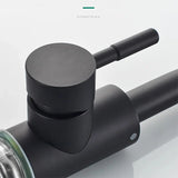 OnyxFlow Swivel Basin Mixer – Black Nickel Bathroom Faucet | 360° Stainless Steel Sink Tap