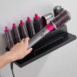 AeroVault Dyson Airwrap Wall Organiser – Stainless Steel Storage Rack | No-Drill Double-Layer Styling Holder
