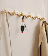 Arqevia RuralHook 6-Hook Wall Rack – Rustic Aluminium Coat & Towel Hooks | Heavy-Duty Drill-Mounted Storage for Bathroom, Kitchen & Hallway