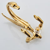Aurelius Heritage Bath Shower Mixer – Wall-Mounted Brass Faucet Set | Luxury Dual Handle Bathroom Tap System