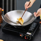 IronFlame Professional Wok Pan – Large Stainless Steel Stir-Fry Cooker | Dual-Handle Kitchen Wok