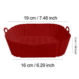 CrispNest Silicone Air Fryer Tray – Reusable Non-Stick Cooking Basket | Heat-Resistant Oven & BBQ Liner