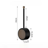 Nordelle Wall-Mounted Toilet Brush Set – Drill-Free Bathroom Cleaning Brush | Wood-Effect Modern WC Accessory