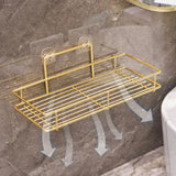 NoirLuxe Bathroom Cup Holder – Black & Gold Wall Organiser | No-Drill Toothbrush & Rinse Cup Rack
