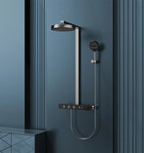 Aurelius ThermoSpa Shower System – Concealed Rainfall Thermostatic Shower Set | Luxury Gold Bathroom Upgrade