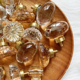 Éclatéra Crystal Cabinet Knob – Champagne Gold Furniture Handle | Luxury Drawer & Wardrobe Hardware