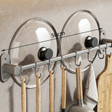CulinaRail Wall Organiser – Multifunctional Kitchen Storage Rack | Space-Saving Utensil & Lid Holder