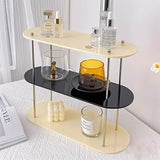 Lucentra Acrylic Vanity Organiser – Double-Tier Cosmetic Storage Display | Luxury Bathroom & Beauty Shelf