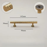 Atelier Forge Hammered Brass Handles – Vintage Bronze Cabinet Pulls | Artisan Furniture Hardware