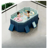 AquaFold Non-Inflatable Frame Pool – Foldable Above-Ground Swimming Pool | Thickened Portable Design | For Adults & Kids
