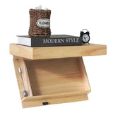 Obscura Floating Storage Shelf – Hidden Compartment Wall Shelf | Secret Wooden Storage Organiser