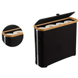 Veloura Covered Toilet Roll Holder – Modern Bathroom Paper Storage Container | Minimalist Bathroom Organisation