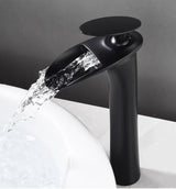 ArcticCascade Basin Mixer – White Waterfall Bathroom Faucet | Contemporary Single Lever Sink Tap