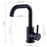 OnyxFlow Swivel Basin Mixer – Black Nickel Bathroom Faucet | 360° Stainless Steel Sink Tap