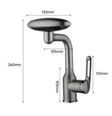 NovaCascade Basin Mixer – Futuristic Waterfall Bathroom Faucet | 4-Mode Luxury Sink Tap