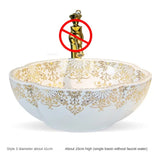 Artevia Hand-Painted Vessel Basin – Artistic Ceramic Countertop Sink | Luxury Designer Bathroom Statement