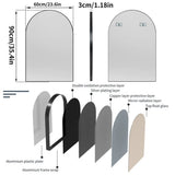ArcLuxe Black Arch Mirror – Modern Metal Wall Mirror | Decorative Vanity & Entryway Accent
