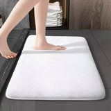 AquaVelours Super Absorbent Bath Mat – Ultra-Soft Coral Velvet, Non-Slip & Quick-Dry Comfort Rug