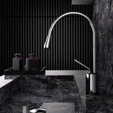 Roselle Pivot Basin Mixer Tap – Brushed Rose Gold Bathroom Faucet | Swivel Spout Luxury Sink Mixer