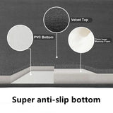 AquaVelours Super Absorbent Bath Mat – Ultra-Soft Coral Velvet, Non-Slip & Quick-Dry Comfort Rug