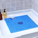 AquaGrip Non-Slip Shower Mat – Quick-Drain PVC Bath Safety Mat | Secure Suction Grip Design