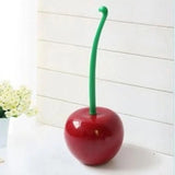 BerryBloom Designer Toilet Brush Set – Cherry-Inspired Bathroom Cleaner & Hygienic Storage Holder | Compact Modern Toilet Brush